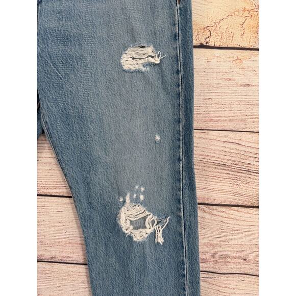 Levi's Premium Wedgie‎ Straight Jeans Women's Size 28 Blue Light Wash Denim - Picture 6 of 15